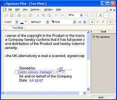 Screenshot for Signature Pilot 1.4